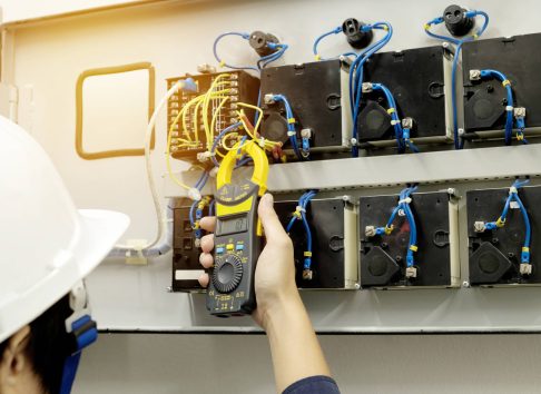 electrician upgrading panel