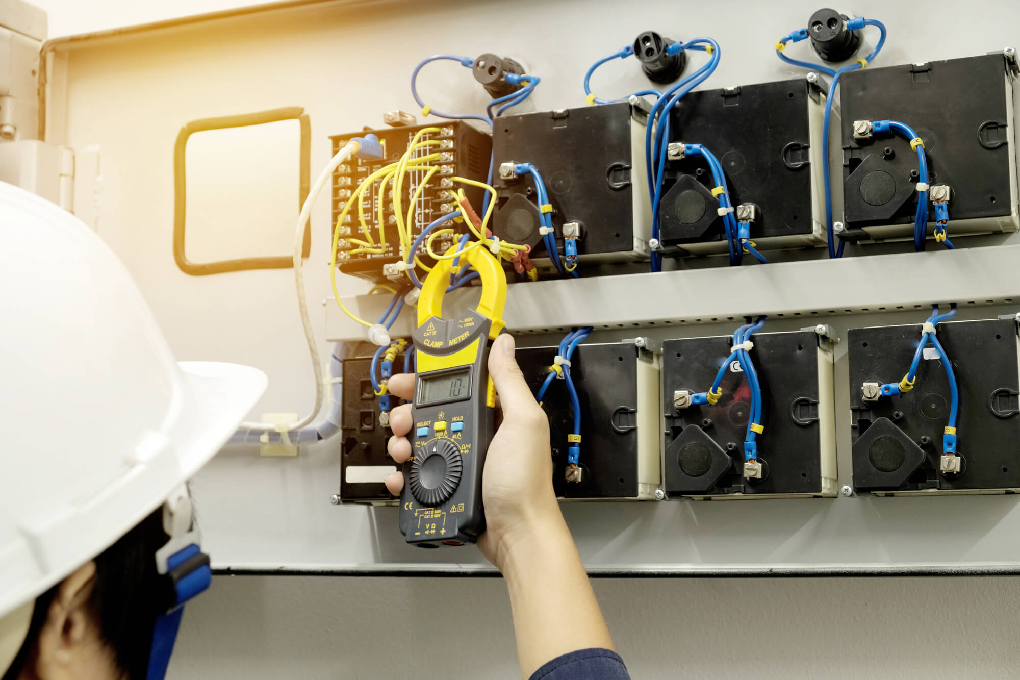 electrician upgrading panel